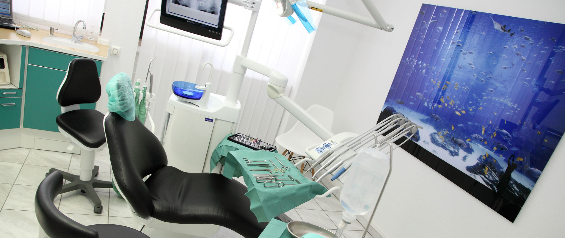 Behnandlungsraum · Gemeinschaftspraxis für Zahn-, Mund- und Kieferheilkunde Dr. Gorden & Dr. Poll